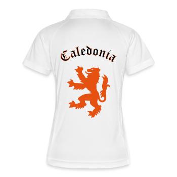 Caledonia - Frauen Polo atmungsaktiv - Weiß/Navy - Hinten