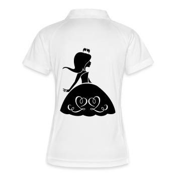 prinzessin_001 - Women's Polo breathable - white/navy - Back