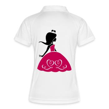 prinzessin_002 - Women's Polo breathable - white/navy - Back