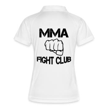 Club de combat MMA - Polo respirant Femme - blanc/marine - Dos