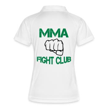 Club de combat MMA - Polo respirant Femme - blanc/marine - Dos