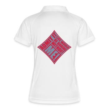 vie ennuyeuse sans moi - Polo respirant Femme - blanc/marine - Dos