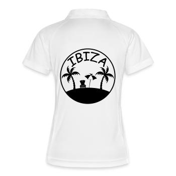 Island Palm Trees Ibiza - Women's Polo breathable - white/navy - Back