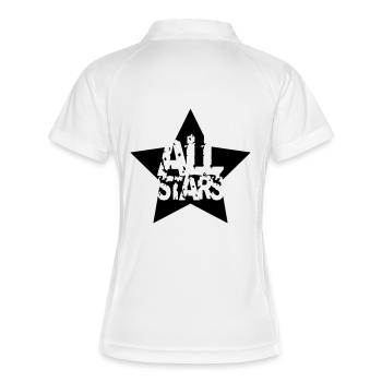 Empreinte de cachet étoile Allstars - Polo respirant Femme - blanc/marine - Dos