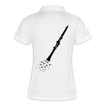 clarinette - Polo respirant Femme - blanc/marine - Dos