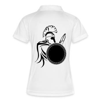 spartaner_01 - Polo respirant Femme - blanc/marine - Dos