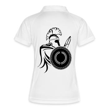 spartaner_02 - Polo respirant Femme - blanc/marine - Dos