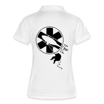 helico_6 - Polo respirant Femme - blanc/marine - Dos