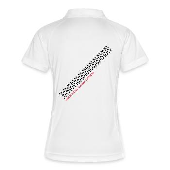 VTT pneu "vélo maintenant, travail plus tard" - Polo respirant Femme - blanc/marine - Dos