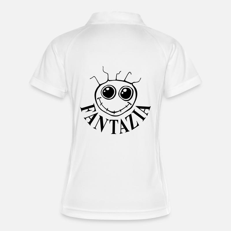 Fantazia Smiley face - Women's Polo breathable - white/navy