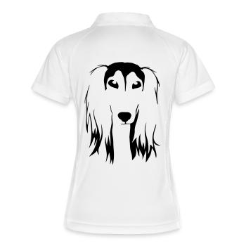 SALUKI - Women's Polo breathable - white/navy - Back
