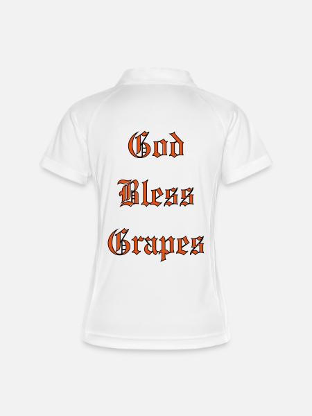 GodBlessGrapes - Women's Polo breathable - white/navy