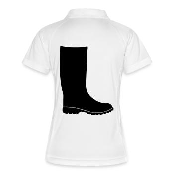 rubber boots - Women's Polo breathable - white/navy - Back