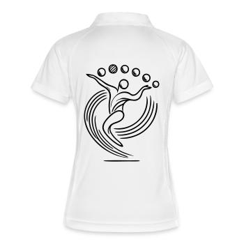 Juggling Juggler Logo - Women's Polo breathable - white/navy - Back