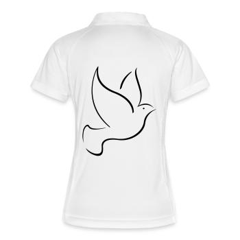 Free Dens dove - Women's Polo breathable - white/navy - Back