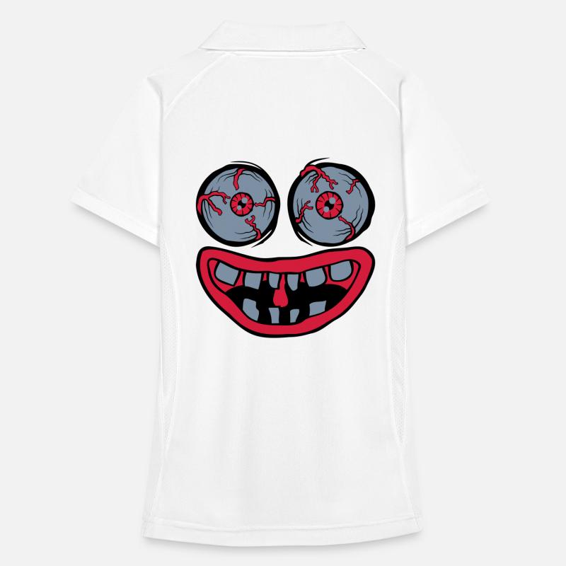 Evil Monster Horror Face Women's Polo breathable