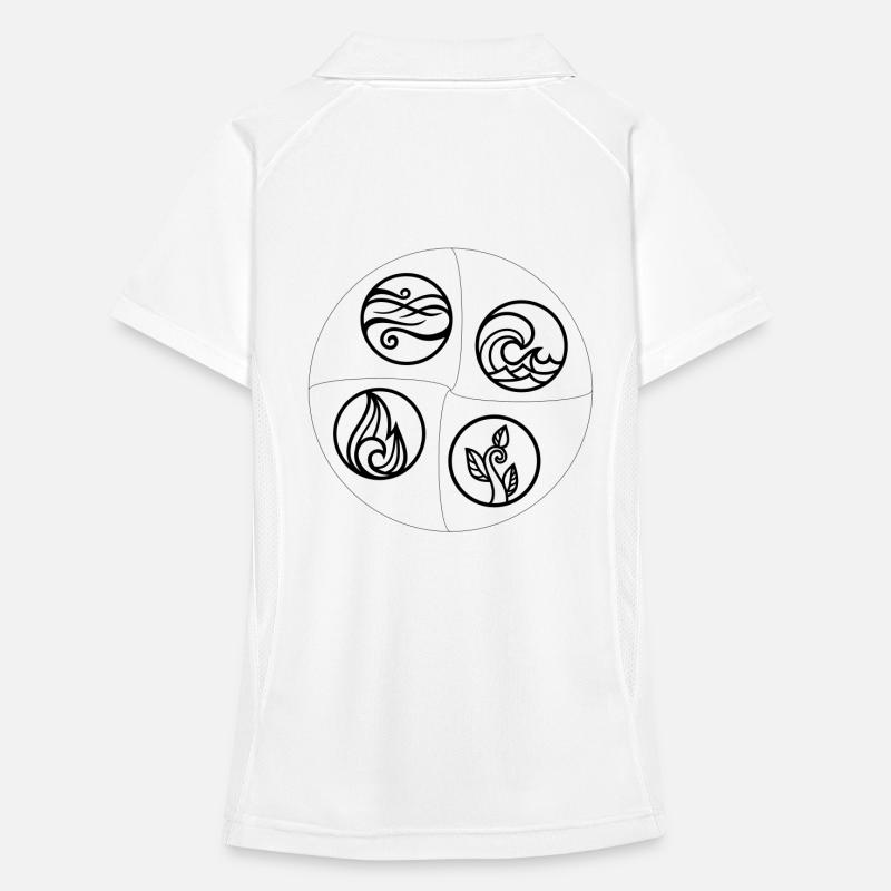 4 Elemente Frauen Polo atmungsaktiv