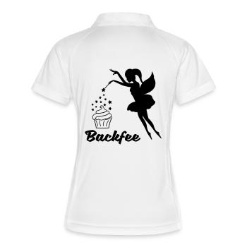 backfee_001 - Polo respirant Femme - blanc/marine - Dos
