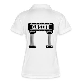 Casino Vegas Pilier - Polo respirant Femme - blanc/marine - Dos