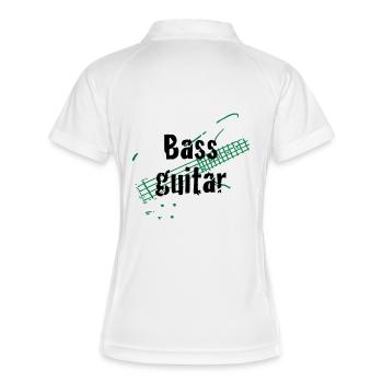 bass_guitar - Polo respirant Femme - blanc/marine - Dos