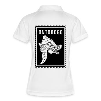 Ontobogo - Wayang - Women's Polo breathable - white/navy - Back