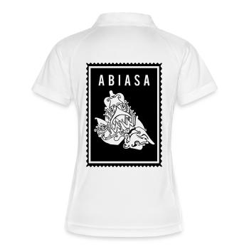 Abias -Wayang - Polo respirant Femme - blanc/marine - Dos