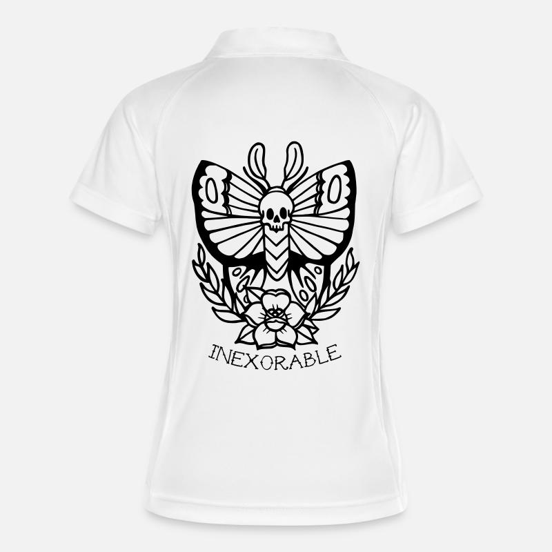 Traditional Tattoo Moth - Women's Polo breathable - white/navy