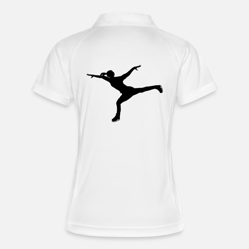 Balancing act in figure skating - Women's Polo breathable - white/navy