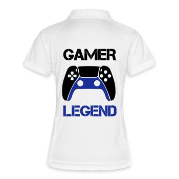 Gamer Legend - Women's Polo breathable - white/navy - Back