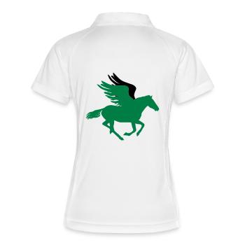 pegasus - Polo respirant Femme - blanc/marine - Dos
