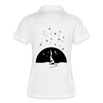 galgo_sterne - Women's Polo breathable - white/navy - Back