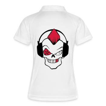 punk rock - Polo respirant Femme - blanc/marine - Dos