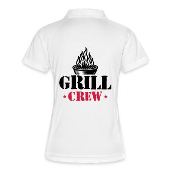 Grill Crew Grilling - Women's Polo breathable - white/navy - Back
