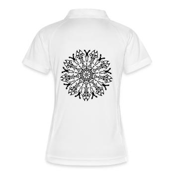 tekno 23 tour - Polo respirant Femme - blanc/marine - Dos