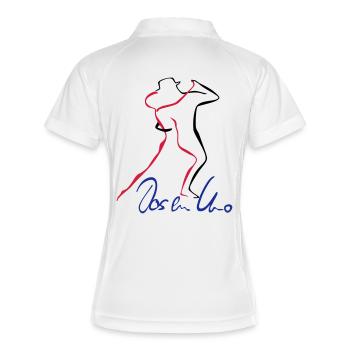 Tango Dos en Uno - Frauen Polo atmungsaktiv - Weiß/Navy - Hinten