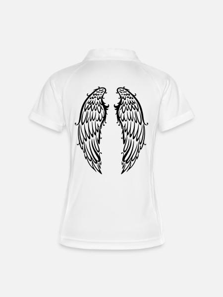 Big wings, angel wings, wings - Women's Polo breathable - white/navy