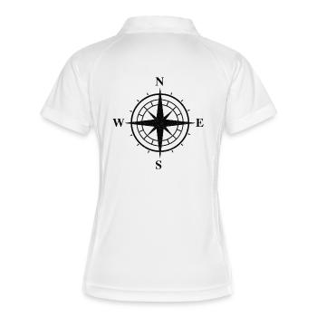 Voile - Voile - Polo respirant Femme - blanc/marine - Dos