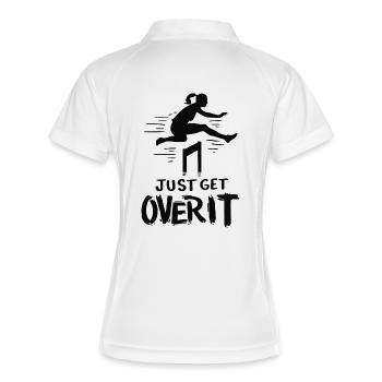 Athlétisme Course d’obstacles Sport - Polo respirant Femme - blanc/marine - Dos