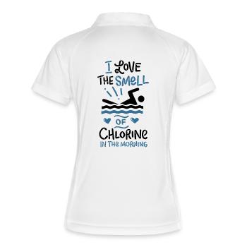 Nageur nageur - Polo respirant Femme - blanc/marine - Dos