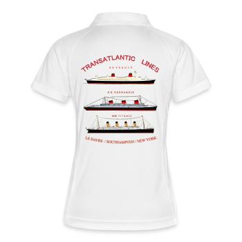 LINER FRANCE NORMANDIE TITANIC Louis RUNEMBERG - Women's Polo breathable - white/navy - Back
