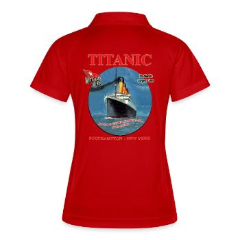 TITANIC CREATION Louis RUNEMBERG © Adagp - Polo respirant Femme - blanc/marine - Dos