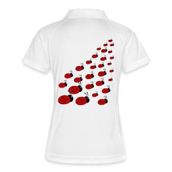 ladybird - Women's Polo breathable - white/navy - Back