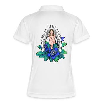 Heavenly Alps Angel Gentian Tyrol Guardian Angel - Women's Polo breathable - white/navy - Back