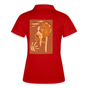 Zodiaque Lion - Polo respirant Femme - blanc/marine - Dos