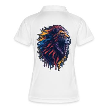 Lion - Polo respirant Femme - blanc/marine - Dos
