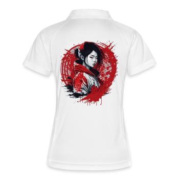 Style de rue pour filles - Polo respirant Femme - blanc/marine - Dos