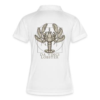Homard De Vinci - Polo respirant Femme - blanc/marine - Dos