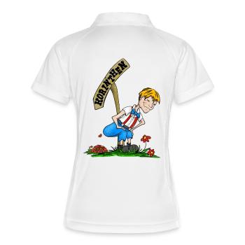 Craquelin Blonde - Polo respirant Femme - blanc/marine - Dos