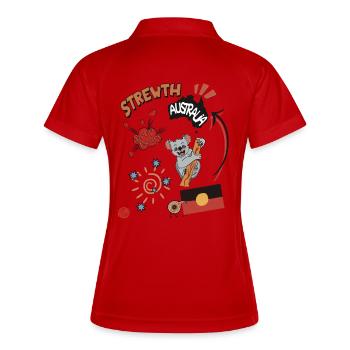 Strewth Australia - Women's Polo breathable - white/navy - Back