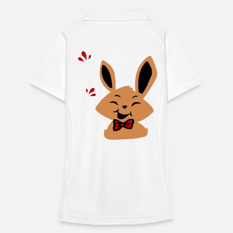 Osterhase Frauen Polo atmungsaktiv